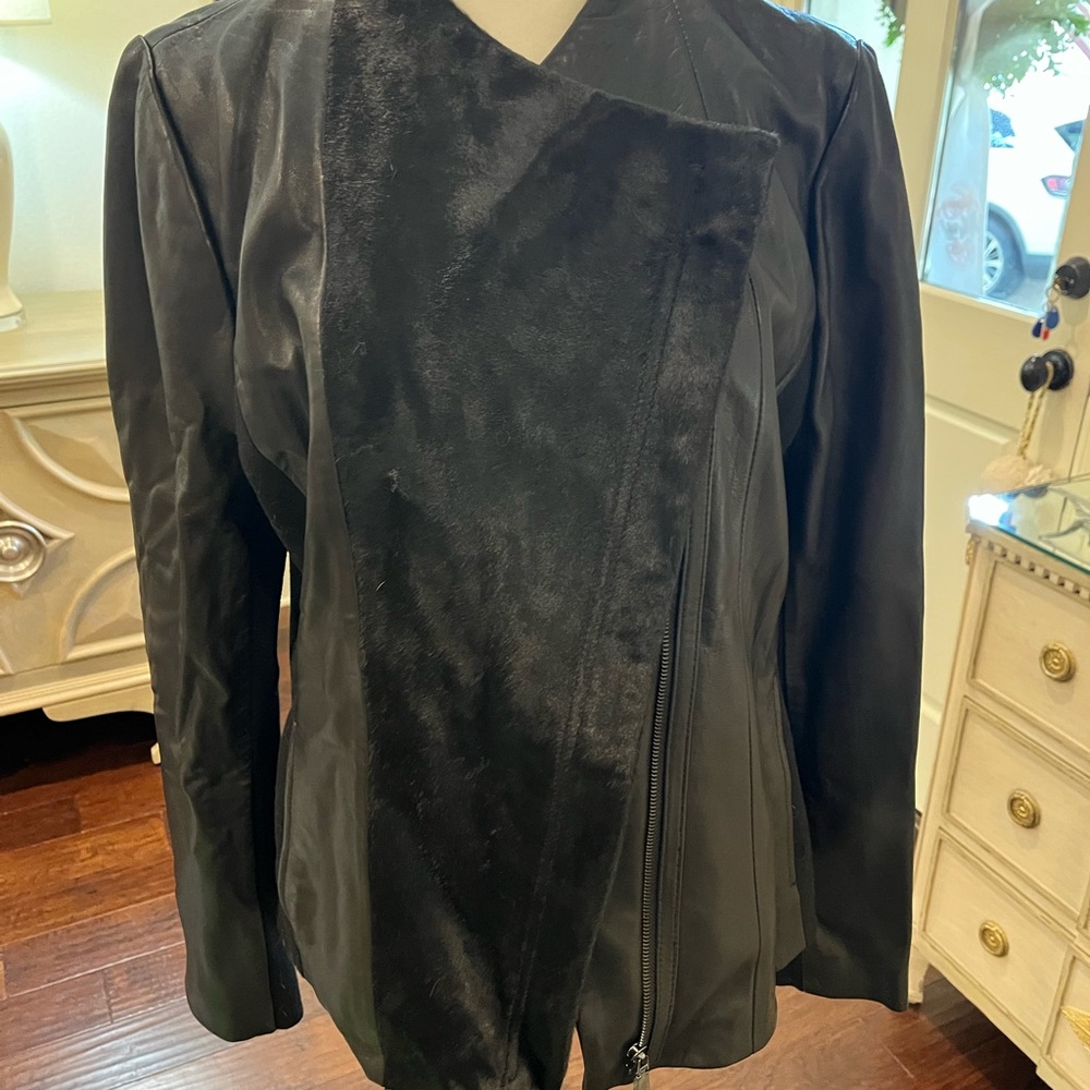 ELIE TAHARI leather jacket